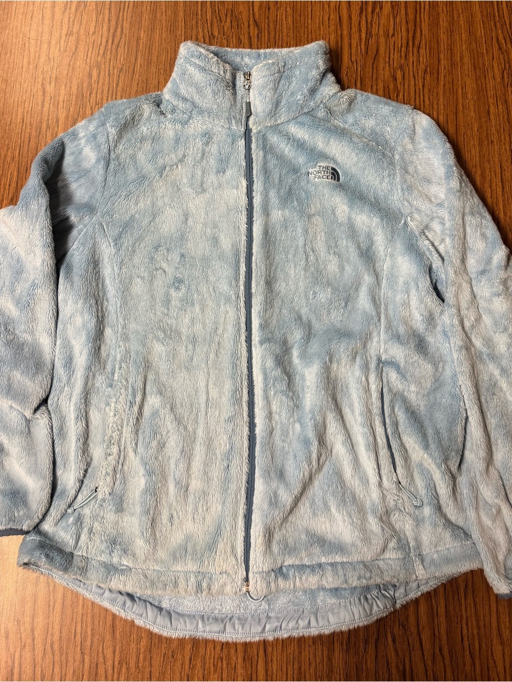 Northface Fleece Jacket Light Ice Blue/Powder Blue, Women’s XL